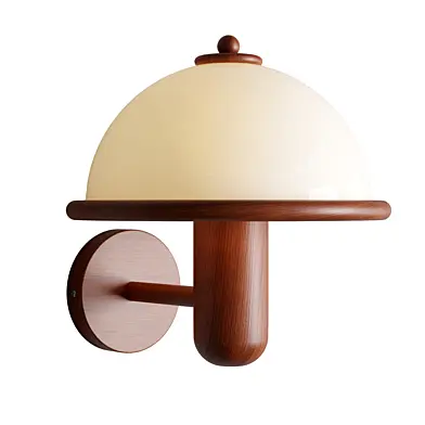Wandlampe aus Pilzholz