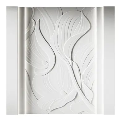 209 Decorative plaster 3D panel 162 Bas-relief "Large Calla"