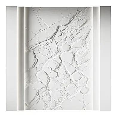 210 Decorative plaster 3D panel 163 Bas-relief "Cracked Stone"