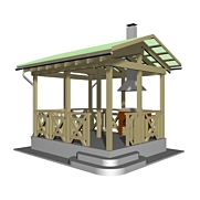 Проект беседки в sketchup