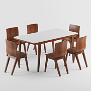 3d Model Furniture Table And Chair Download At 3dsky Org