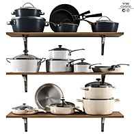 KITCHEN POTTERY SET - Посуда - 3D модель