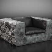 Stone armchair