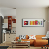 Сontemporary apartment. Bairdesign.