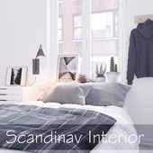 Scandinav interior / Marvelous Designer / 3Ds Max / Autocad / Cs6 / Corona renderer