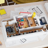 Visualization. 3D Floor Plan.