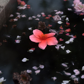 Flowers on а water