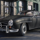 Mercedes-Benz 190 SL in Chicago Street