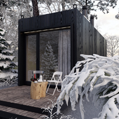 Tiny house. Winter