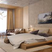 3Ds Max 2017 - V ray 3.6 + PS - Bedroom