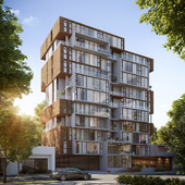 "ONE Apartment Building" project of JSARQ  / выполнена по референсу /