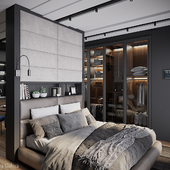 Loft apartments, bedroom, LOFTEC, Moscow