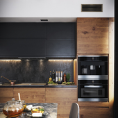 Modern Dark Kitchen