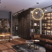 Brutal man's interior