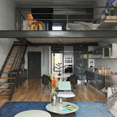 Industrial Loft (сделано по референсу)