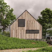 Individual house in Carpathian mountains