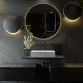 Black&Gold Bathroom / 2019