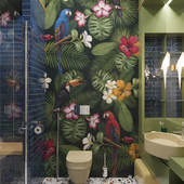 Tropical bathroom