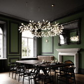 DINING ROOM IN MODERN REGENCY STYLE