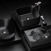 Black sink&faucet