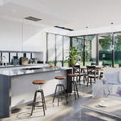 Kitchen Interior in the Casle Road