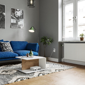 APARTMENT SCANDINAVIAN ROCK INTERIOR