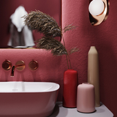 bathroom in red (сделано по референсу)