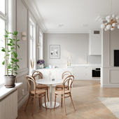 Elegant modern apartment in Stockholm (сделано по референсу)