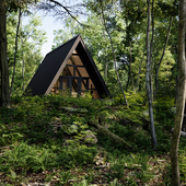 A-Frame Фахверк Shalash (сцена Archexteriors)