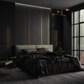 Dark bedroom