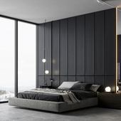 Bedroom in black