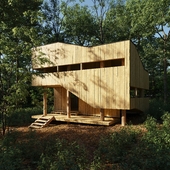 Wooden house in France