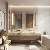 White pear apartment | Bathroom