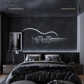 Dark bedroom