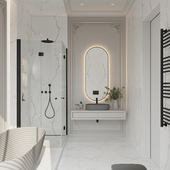 Neoclassic bathroom .