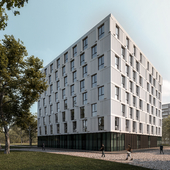 Erasmus Campus Student Housing / Mecanoo (сделано по референсу)