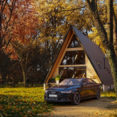 House by the forest.