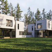 Duplex in Turniškės / Plazma Architecture Studio (сделано по референсу)