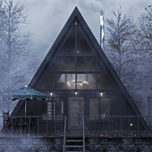 A-Frame autumn house