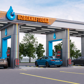 Бензоколонка. Gas station project by Adil.