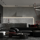 Modern dark interior