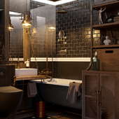 Steampunk bathroom