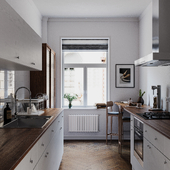 Kitchen in apartment