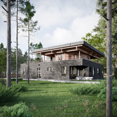 HOUSE IN PINE FOREST