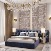 Interior bedroom Royale capitonne (сделано по референсу)