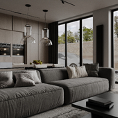 Living room of a country house