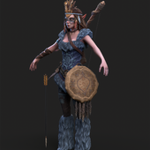 Shaman. Game ready model