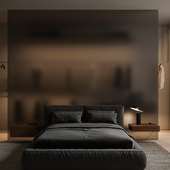 Black bedroom