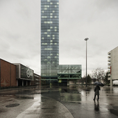 Trade Fair Tower, Basel (сделано по референсу)