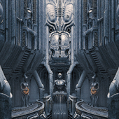 Giger style temple (сделано по референсу)